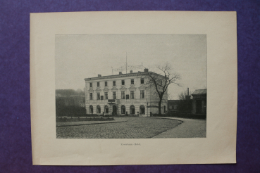 Blatt Architektur Potsdam 1898-1900 Eisenbahn Hotel Ortsansicht Brandenburg